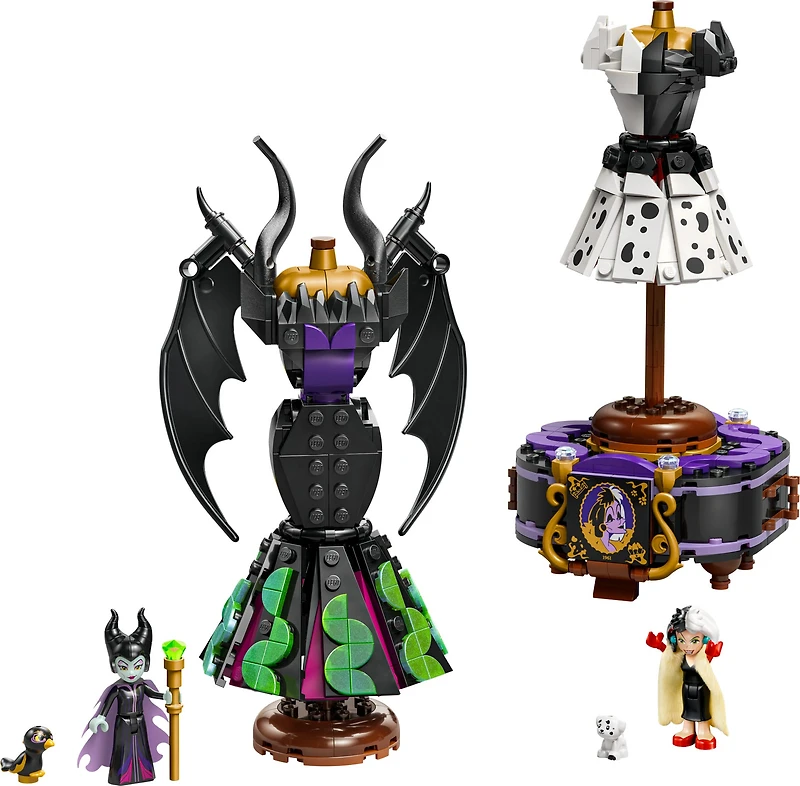 Maleficent's and Cruella De Vil's Dresses