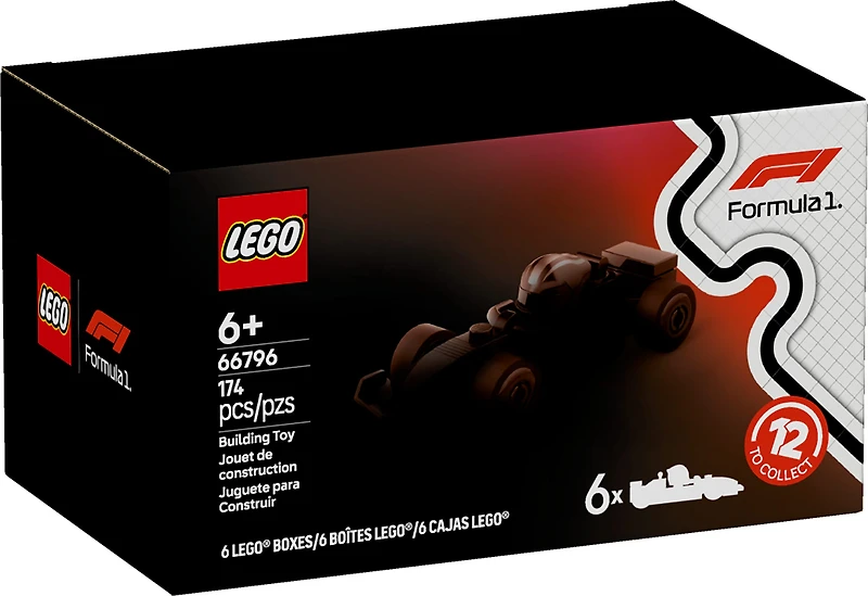 F1 Collectible Race Cars 6 Pack