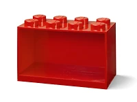 8-Stud Brick Shelf - Bright Red