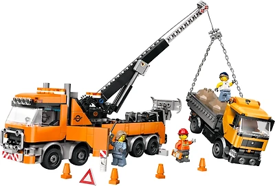 Heavy-Duty Recovery Tow Truck with Crane