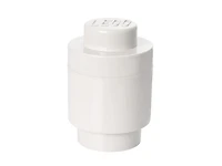1-Stud Round Storage Brick - White