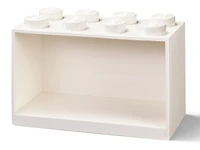 8-Stud Brick Shelf - White