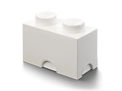 2-Stud Storage Brick - White