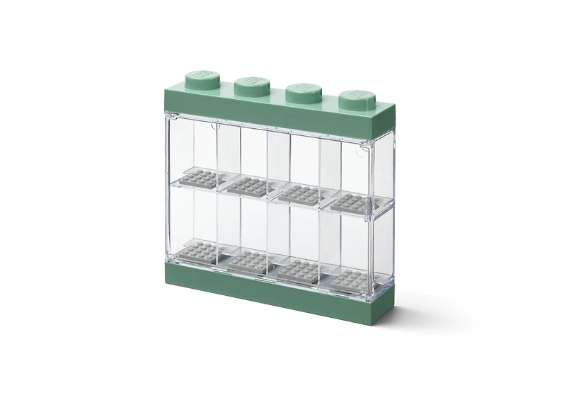 Minifigure Display Case 8 - Sand Green