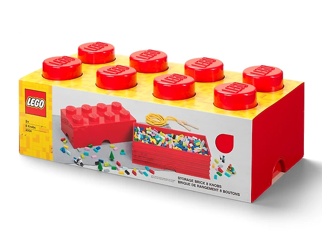 LEGO® Porta-chaves 2x4 Espigas Vermelho Centro Colombo