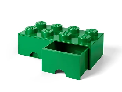 8-Stud Brick Drawer - Green