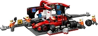 F1 Pit Stop & Pit Crew with Ferrari Car
