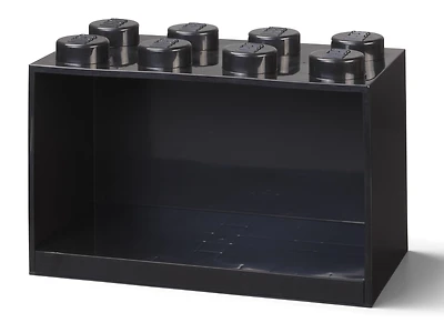 8-Stud Brick Shelf - Black