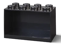 8-Stud Brick Shelf - Black