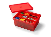 Red Compartment Storage Box
