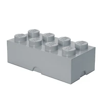 8-Stud Storage Brick - Stone Gray