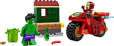 Iron Man with Bike and The Hulk