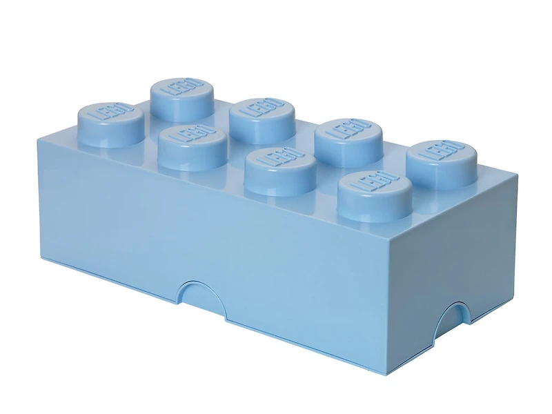 8-Stud Storage Brick - Light Blue