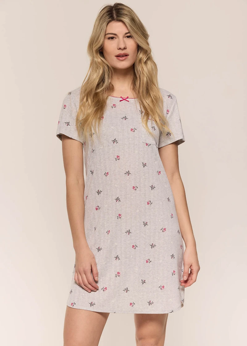 Flowers short Nightgown