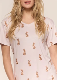 Ensemble pyjama capri lapins