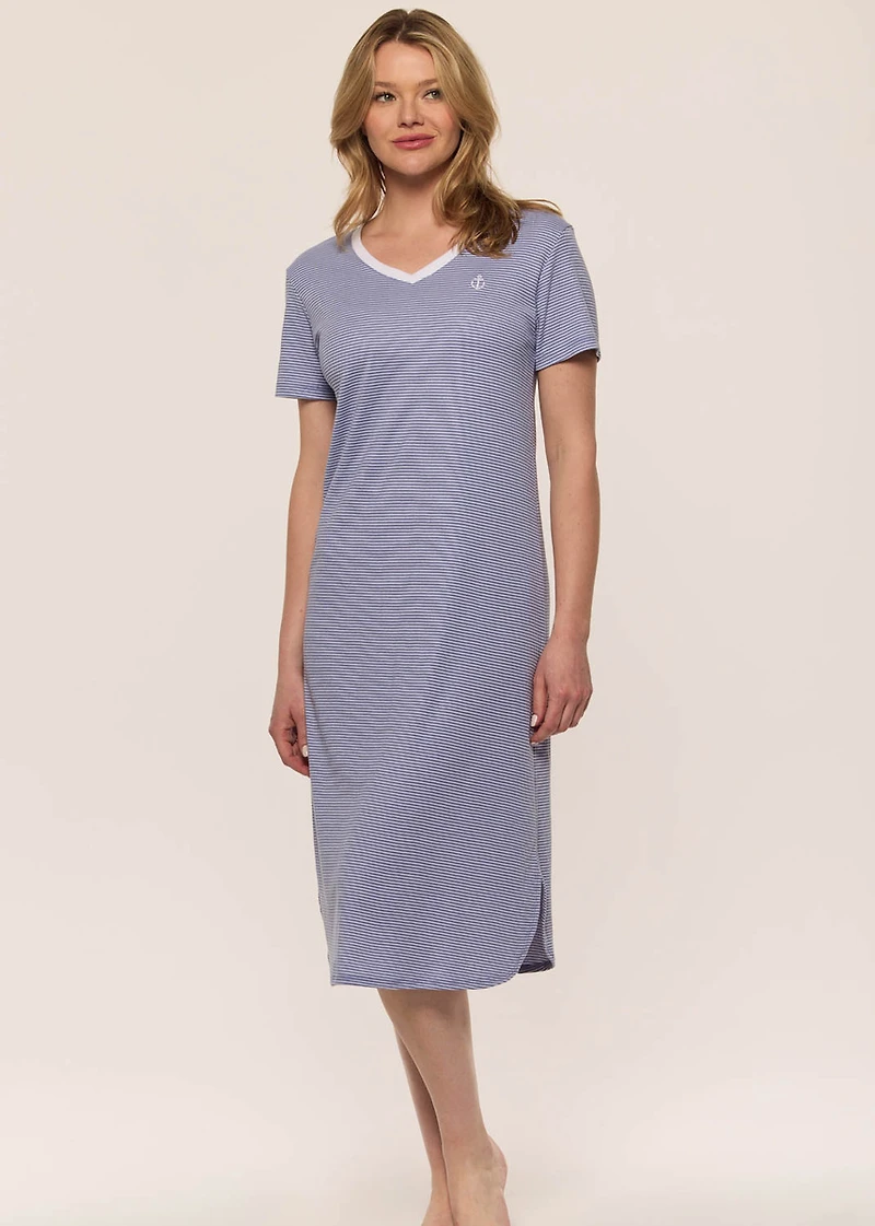 Striped long Nightgown