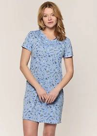 Floral short nightgown
