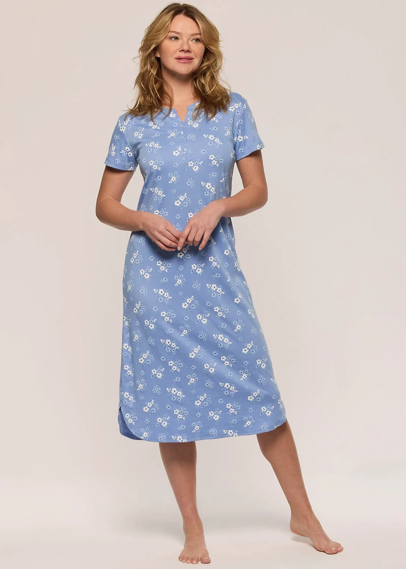Long floral nightgown