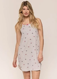 Flowers sleeveless Nightgown