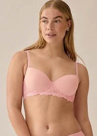 Soutien-gorge t-shirt avec dentelle