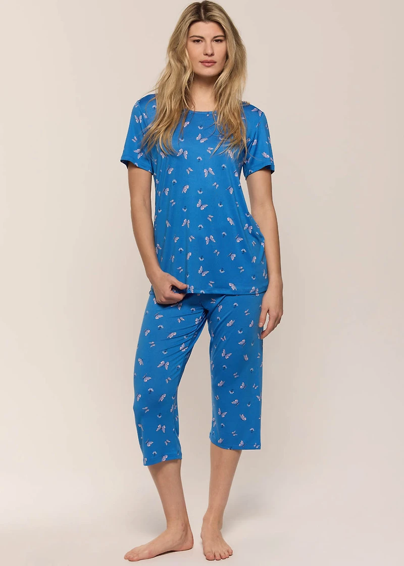 Capri pyjama set with butterflies
