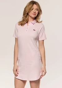 Short nightgown with collar cherry