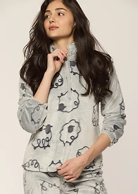 Ensemble pyjama moutons avec col