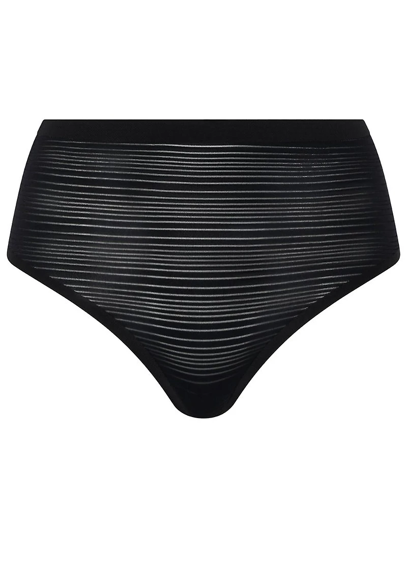 Tanga taille haute Soft Stretch Stripes