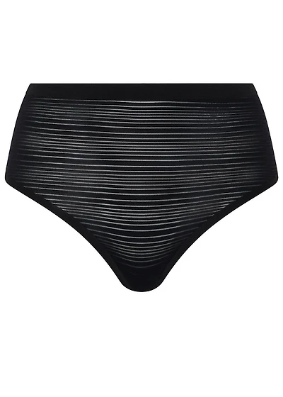 Soft Stretch Stripes High Waist Thong
