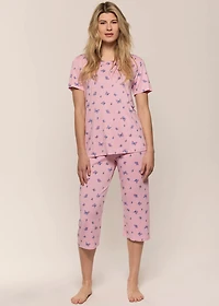 Capri pyjama set with butterflies
