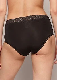 Culotte taille haute Bordure dentelle (3 pour 36$)
