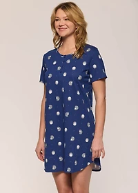 Short nightgown with hedgehogs