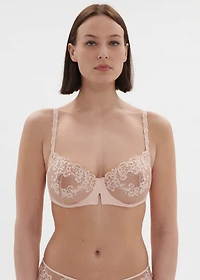 Saga half cup bra