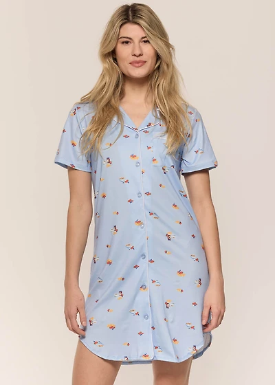 Breakfast button down nightgown