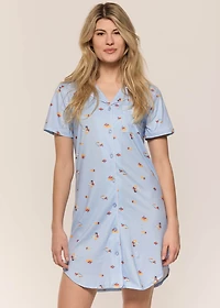 Breakfast button down nightgown
