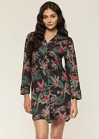 Nightgown with leopards