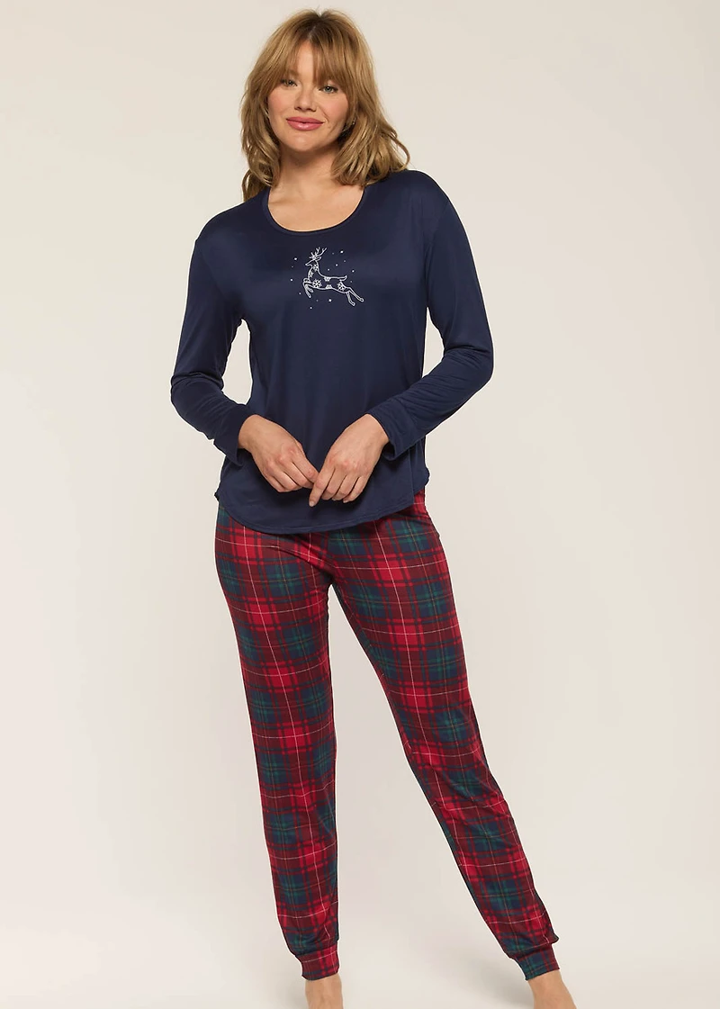 Ensemble pyjama à carreaux