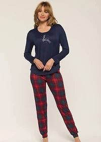 Ensemble pyjama à carreaux