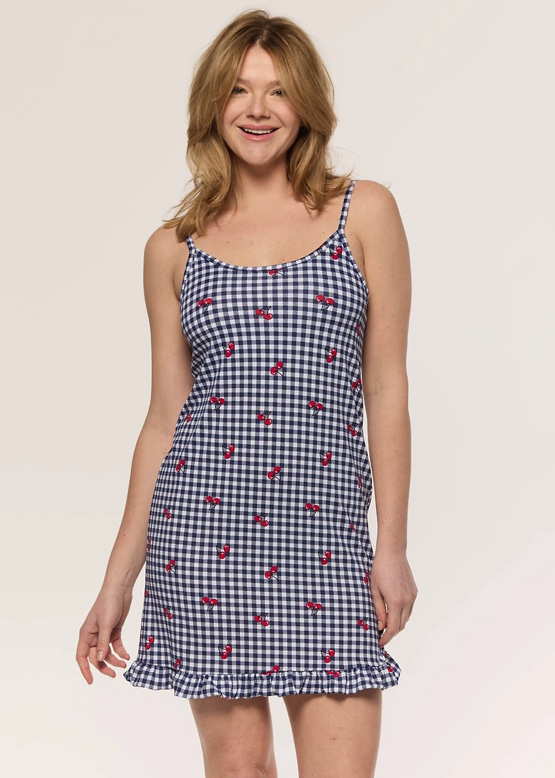 Short nightgown with straps