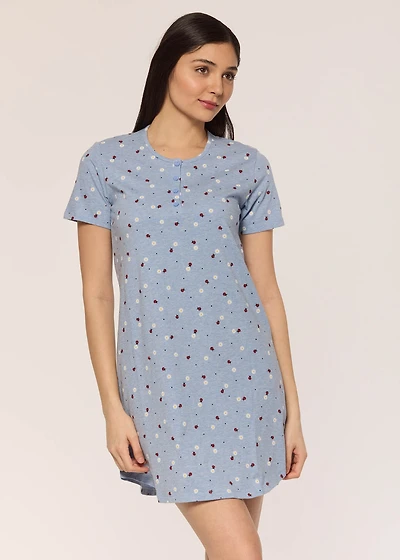 Nuisette courte coccinelle