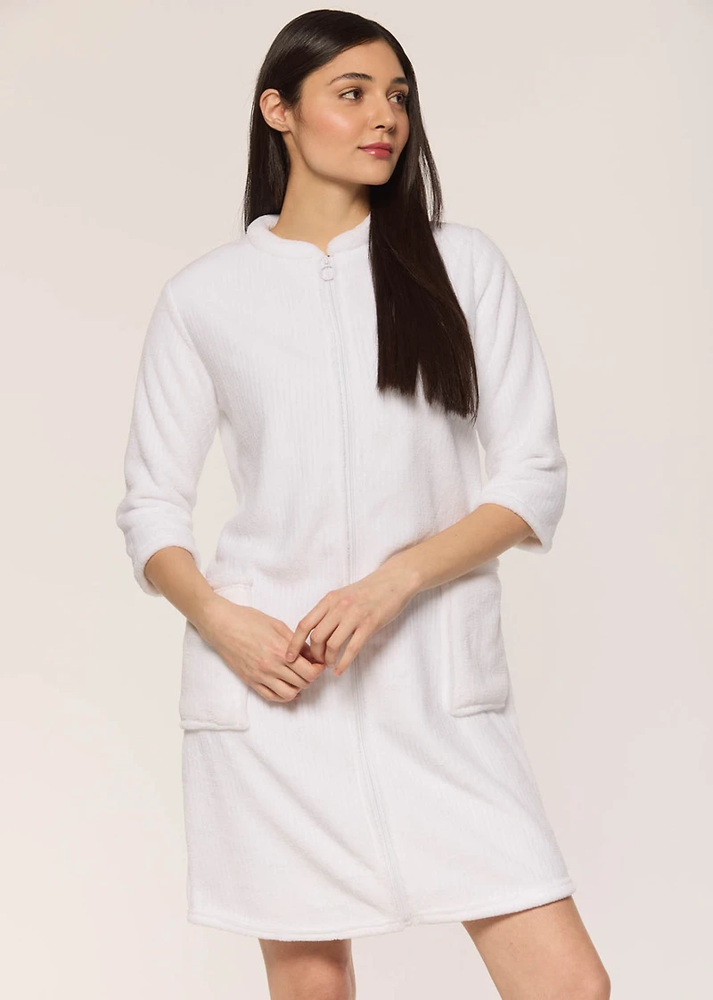 Robe de chambre  avec fermeture éclair
