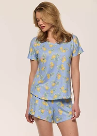 Ensemble pyjama boxer avec citron