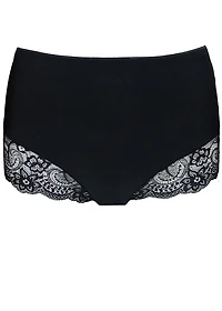 Culotte Haute Coupe Laser et dentelle (3 pour 36$)