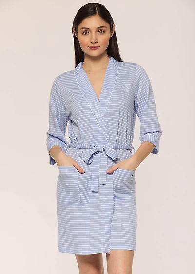 Short striped Robe