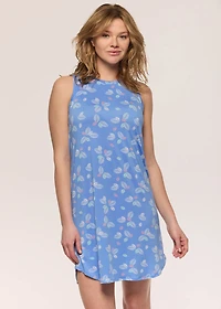 Sleeveless nightgown with flowers
