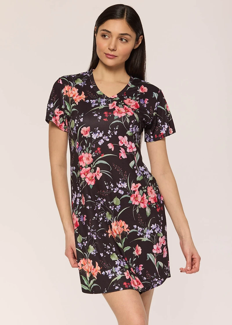 short  floral Nightgown