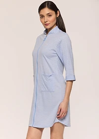 Robe de chambre avec fermeture éclair lignée