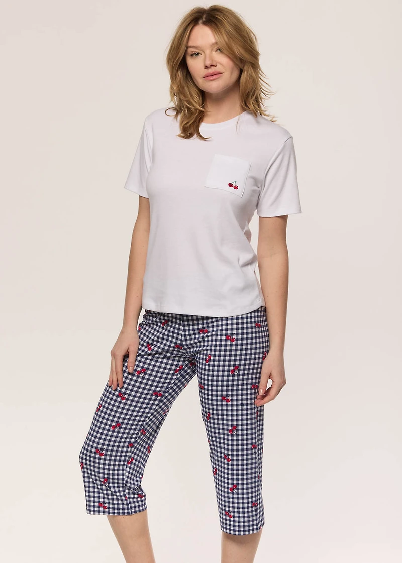 Pyjama set with cherry