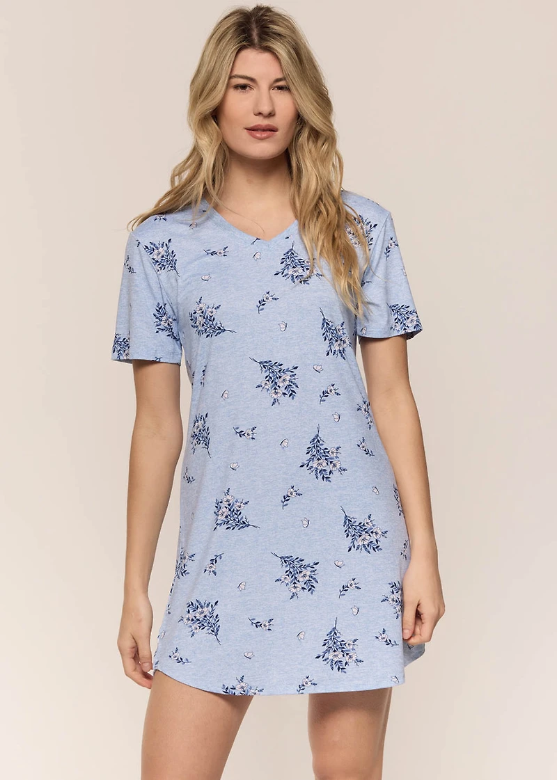 Nightgown with flowers