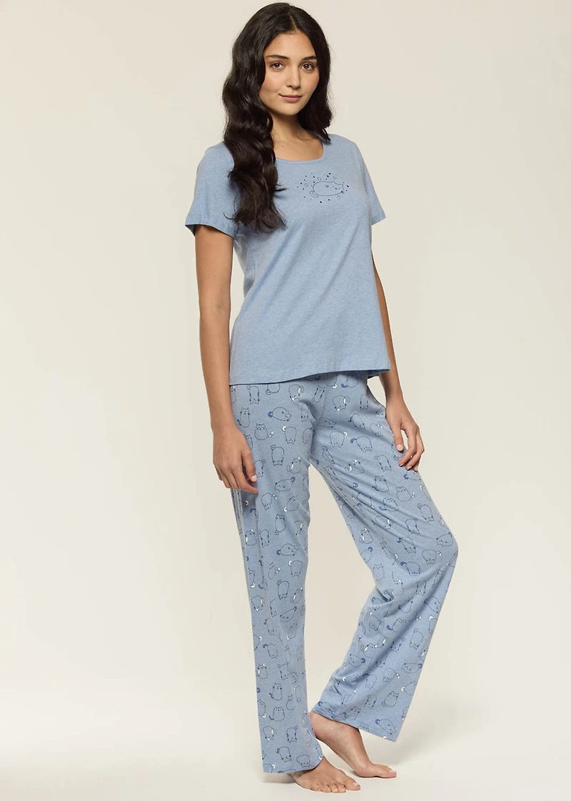 Ensemble pyjama avec chats 100% Coton